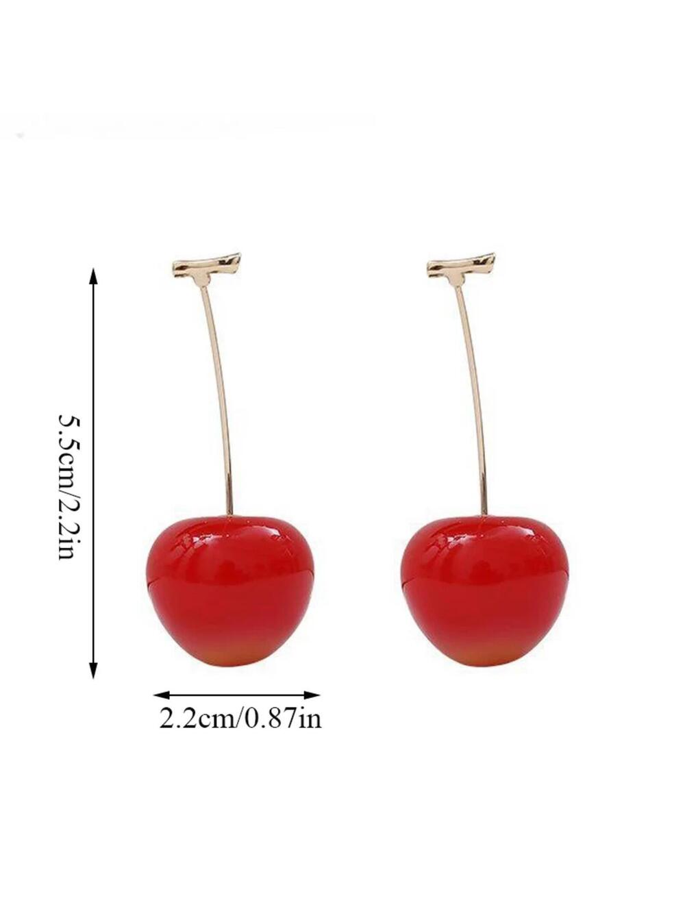 Red Cherry Earrings Dangle Drop Jojo Siwa anime